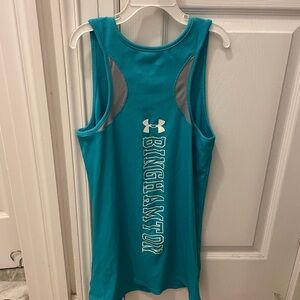Binghamton University Under Armour Heat Gear Tank Medium M NWOT Turquoise (ish)